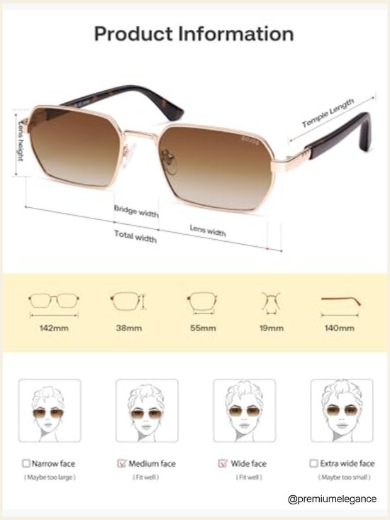 Retro Rectangle Polarized Sunglasses for Men Women 90s Square Shades